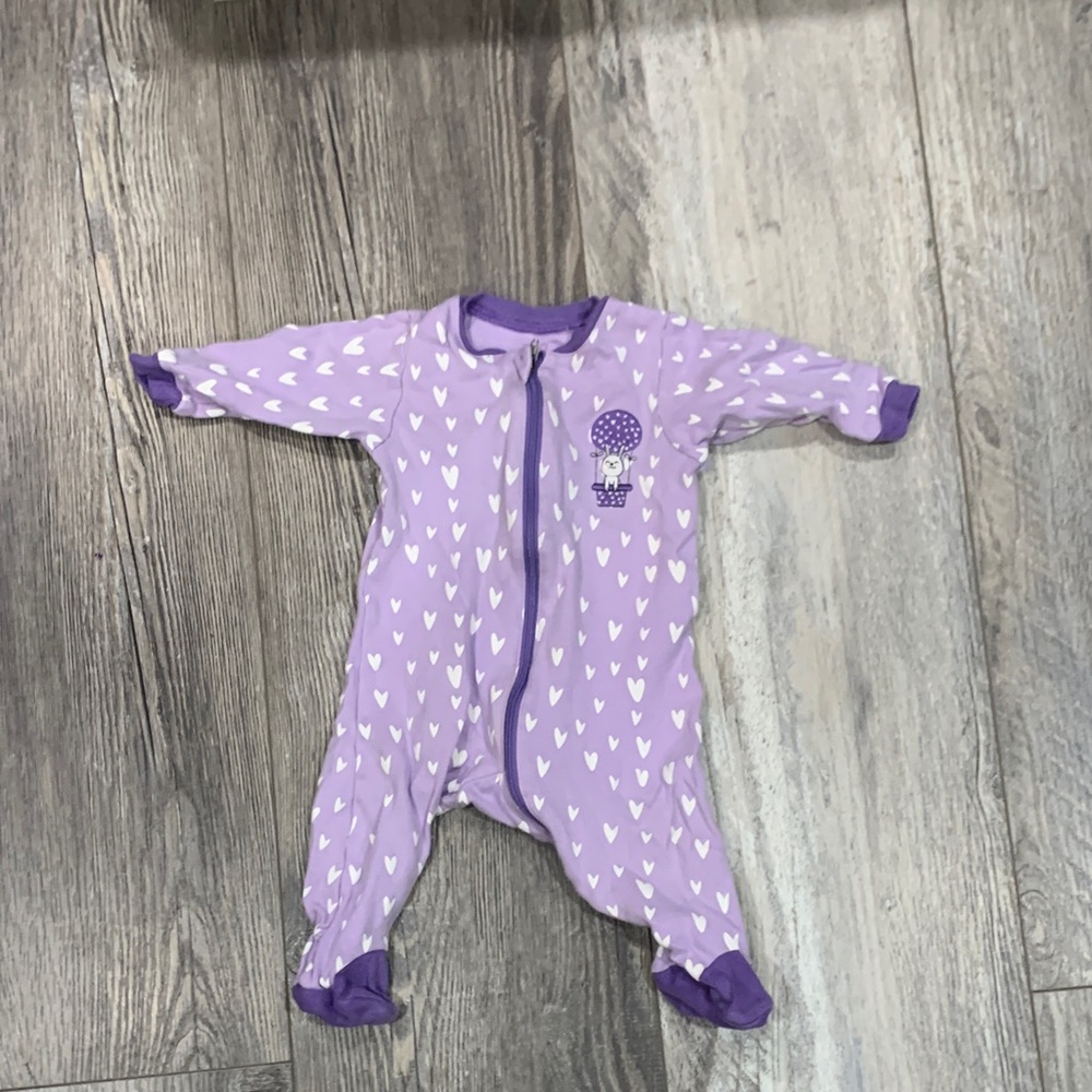 Tuffy Purple Heart Kids One Piece